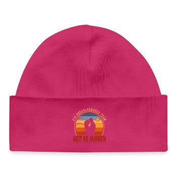 65 Years Relationship Anniversary Wedding Anniversary - Baby Organic Beanie - hot pink - Front