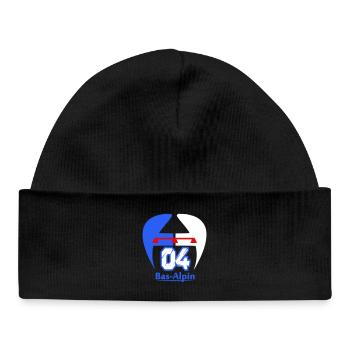Bas-Alpine logo - Baby Organic Beanie - black - Front