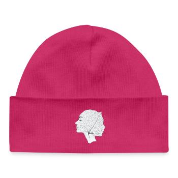 Natur ist ein Geisteszustand - Nature Mindset - Baby Organic Mütze - hot Pink - Vorne