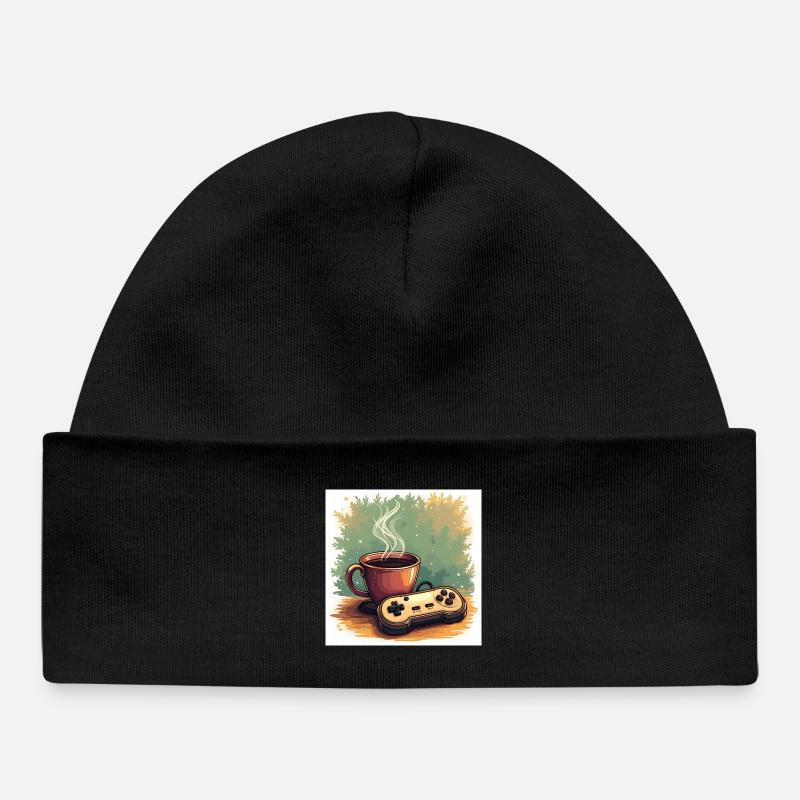Caféine et campagnes - Bonnet bébé bio - noir