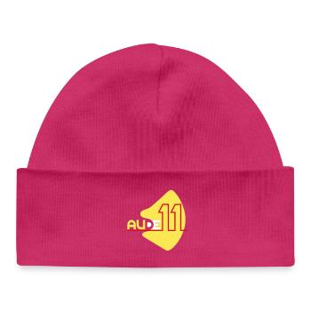 Logo  département de l'Aude 11 - Bonnet bébé bio - hot pink - Devant