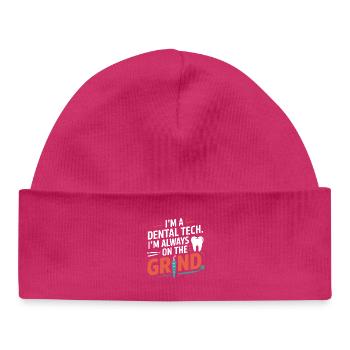 Technique de peinture céramique dentaire - Bonnet bébé bio - hot pink - Devant