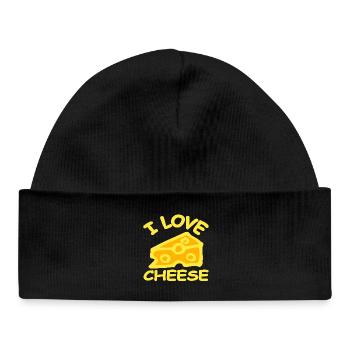 Cheese - Baby Organic Beanie - black - Front
