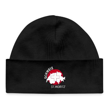 St. Moritz - Baby Organic Mütze - Schwarz - Vorne