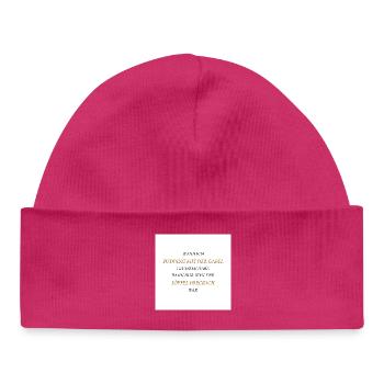 Pudding mit der Gabel - Baby Organic Mütze - hot Pink - Vorne