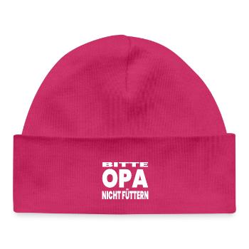 Opa - Baby Organic Mütze - hot Pink - Vorne