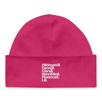 Compositrices - Bonnet bébé bio - hot pink - Devant