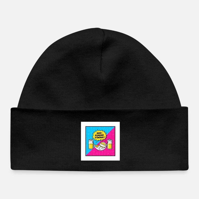 Mode économie d'énergie Hamac - Bonnet bébé bio - noir