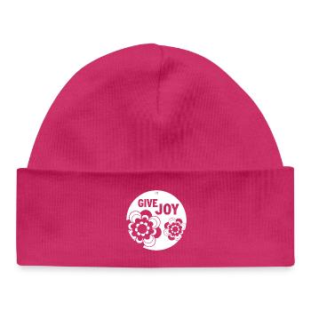 DONNEZ DE LA JOIE - Bonnet bébé bio - hot pink - Devant