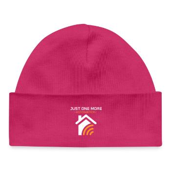 Just One More Automation - Baby Organic Beanie - hot pink - Front
