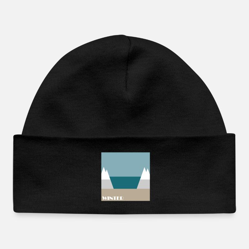 Hiver - Bonnet bébé bio - noir