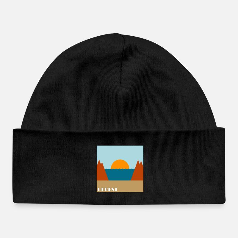 Automne - Bonnet bébé bio - noir