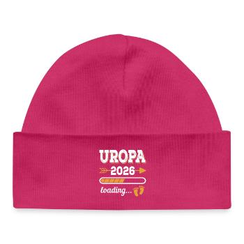 Uropa 2026 Loading Zukünftiger Urgroßvate Geschenk - Baby Organic Mütze - hot Pink - Vorne