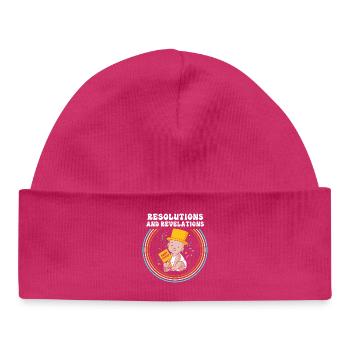 Gender Reveal New Year - Baby Organic Beanie - hot pink - Front
