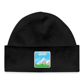 Bergsteigen Alpen - Baby Organic Mütze - Schwarz - Vorne