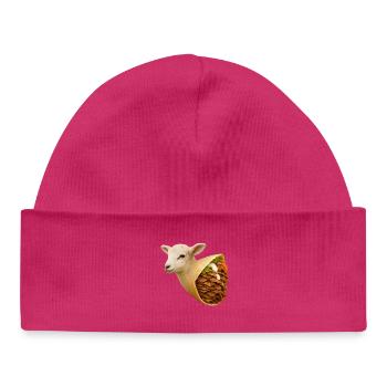 Brochette d’agneau | Réduction de la consommation de viande - Bonnet bébé bio - hot pink - Devant