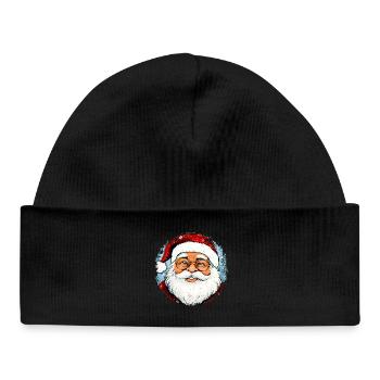Père Noël - Bonnet bébé bio - noir - Devant