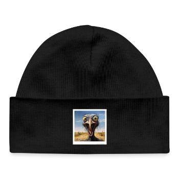 Screaming bouquet in the desert - Baby Organic Beanie - black - Front