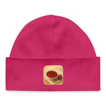 Rote Beete Suppe  - Baby Organic Mütze - hot Pink - Vorne