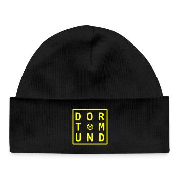 Dortmund City Ruhrpott, Gift & Souvenir - Baby Organic Beanie - black - Front