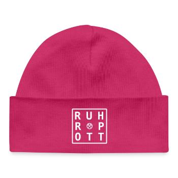 Création de produits dérivés Ruhrpott, cadeaux et souvenirs - Bonnet bébé bio - hot pink - Devant