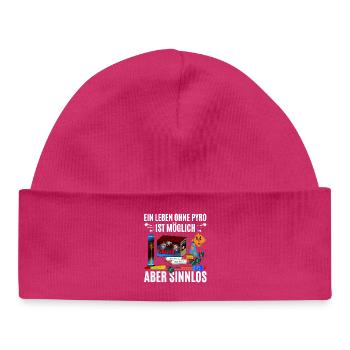 Pyro Experte - Baby Organic Mütze - hot Pink - Vorne