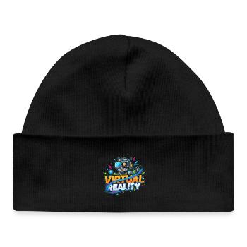 Virtual Reality Gaming Technology Kidstyle - Baby Organic Beanie - black - Front