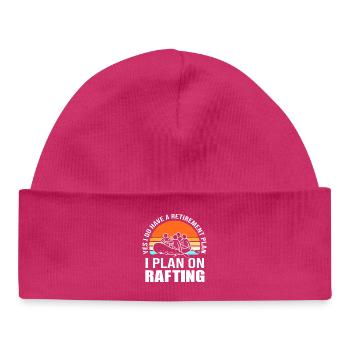 Paddelboot Kajakfahren Kajak Rafting - Baby Organic Mütze - hot Pink - Vorne