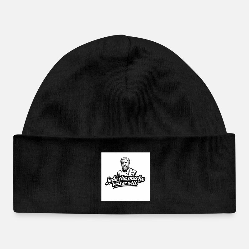Chaque cha fait ce qu’il veut - Bonnet bébé bio - noir