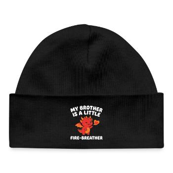 Sœur Dragon Mignonne Sœur - Bonnet bébé bio - noir - Devant
