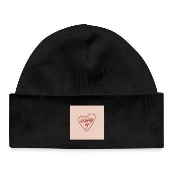 Cœur Éveillé - Bonnet bébé bio - noir - Devant