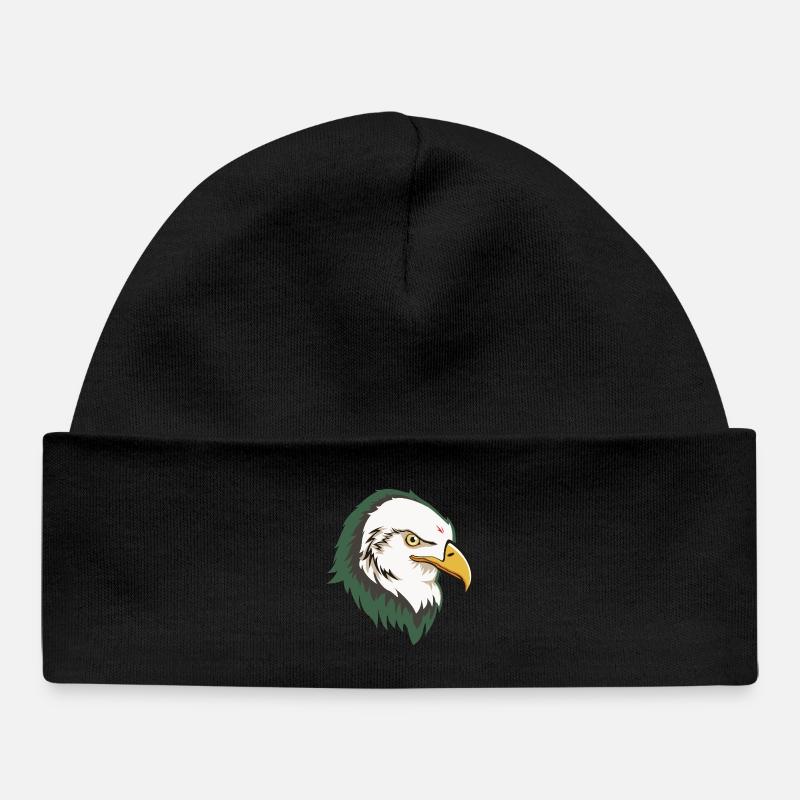 Eagle Head - Bonnet bébé bio - noir