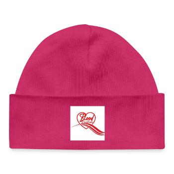 Blood Donation Heart Logo - Baby Organic Beanie - hot pink - Front