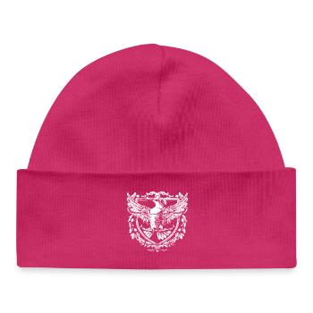 Eagle in heraldic style - Baby Organic Beanie - hot pink - Front