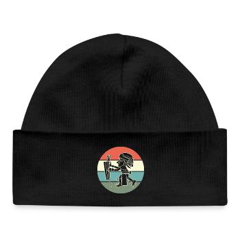Inca du calendrier maya aztèque - Bonnet bébé bio - noir - Devant