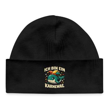 Je suis un jeu de mots Karnewal Jecke 5e saison - Bonnet bébé bio - noir - Devant