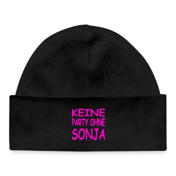 Sonja - Baby Organic Mütze - Schwarz - Vorne