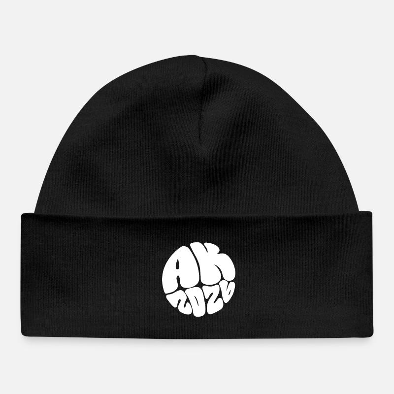 Art de la bulle mentale des singes - Bonnet bébé bio - noir