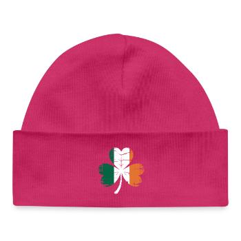 Irish Pride - Baby Organic Beanie - hot pink - Front