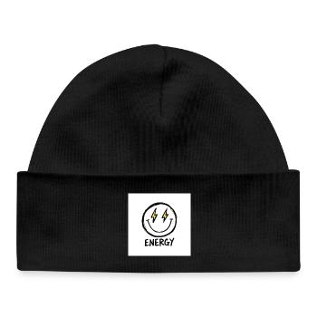 Lightning Smile Energy Tee - Baby Organic Beanie - black - Front