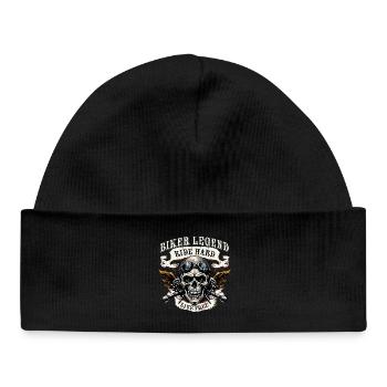 Ride Hard - Live Free - Baby Organic Beanie - black - Front