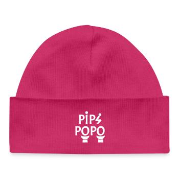 POPO! - Baby Organic Beanie - hot pink - Front