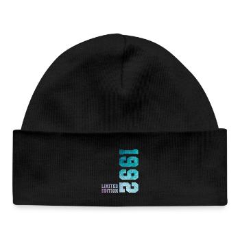 1992 Limited Edition 34 Years Anniversary - Baby Organic Beanie - black - Front