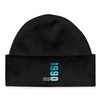 1990 Édition Limitée 36 ans anniversaire - Bonnet bébé bio - noir - Devant