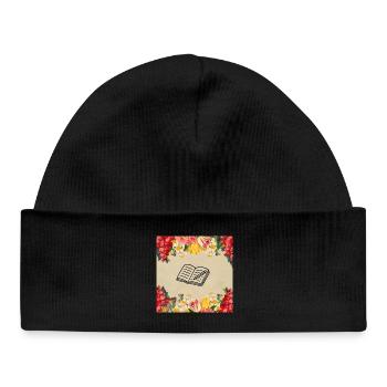 Vintage Floral Journal Women's Day - Baby Organic Beanie - black - Front