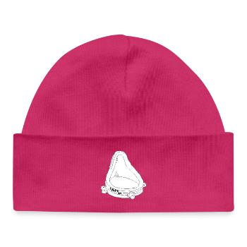 Duchamp Fountain Urinal Art Funny Line Sketch - Baby Organic Beanie - hot pink - Front