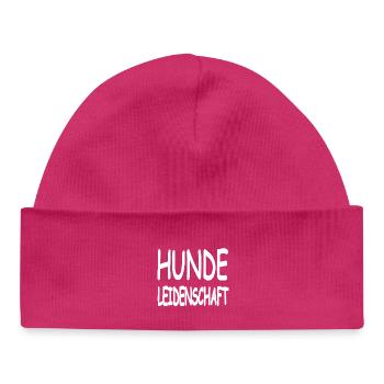 canine - Bonnet bébé bio - hot pink - Devant