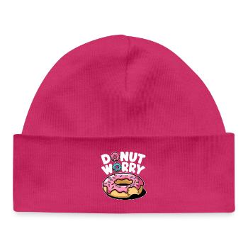 Donut Worry Donut Doux Drôle Drôle - Bonnet bébé bio - hot pink - Devant
