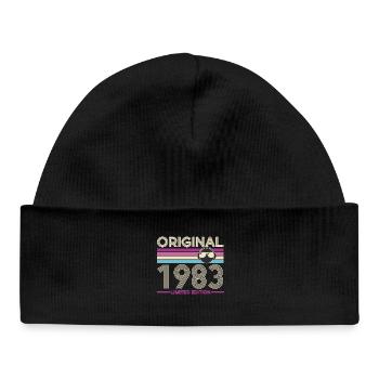 Original 1983 Limited Edition Retro - Baby Organic Beanie - black - Front