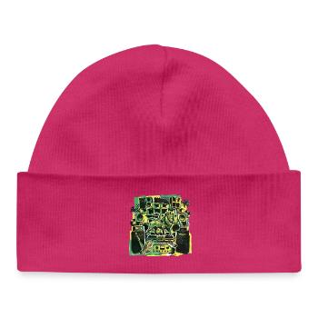Système de sonorisation Roots Dub Reggae - Bonnet bébé bio - hot pink - Devant